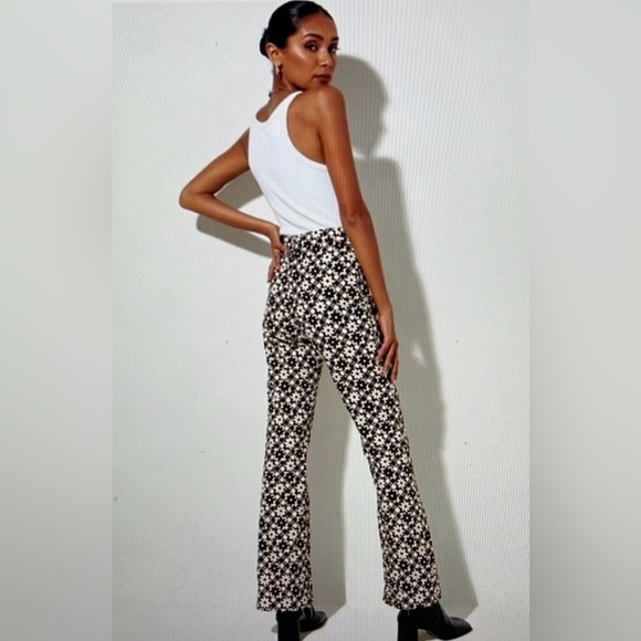 Motel Rocks Zoven Trouser Patchwork Daisy Brown - Picture 2 of 7